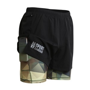 SPRTKMRD Lauf-Shorts Black Edition mit Tight