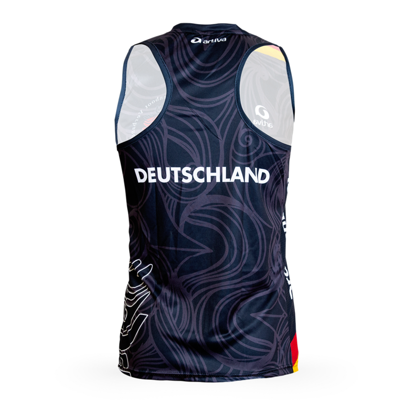 PERFORMANCE Racerback ärmelloses Laufshirt Herrenschnitt