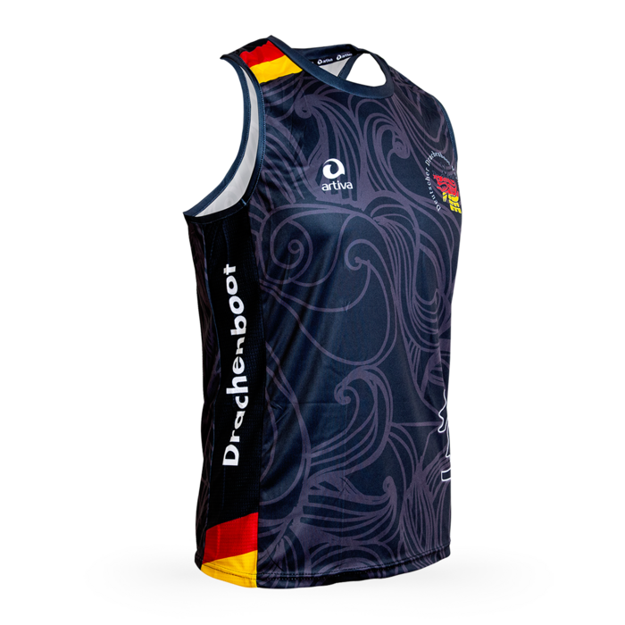 PERFORMANCE Racerback ärmelloses Laufshirt Herrenschnitt