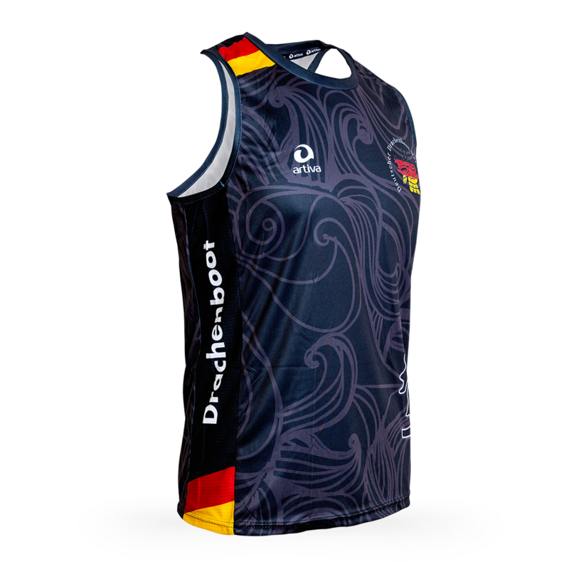 PERFORMANCE Racerback ärmelloses Laufshirt Herrenschnitt