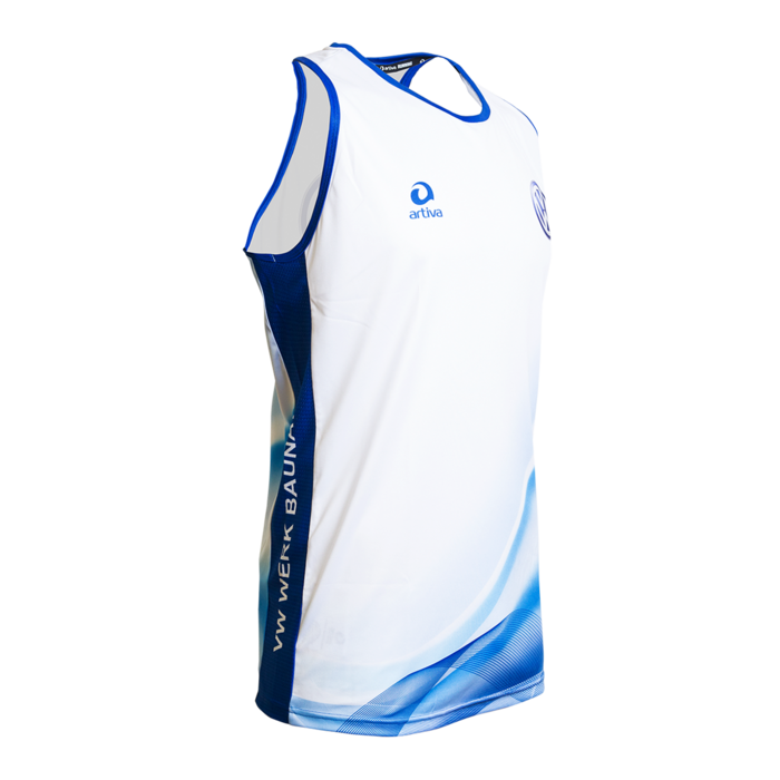 PERFORMANCE Racerback ärmelloses Laufshirt Herrenschnitt