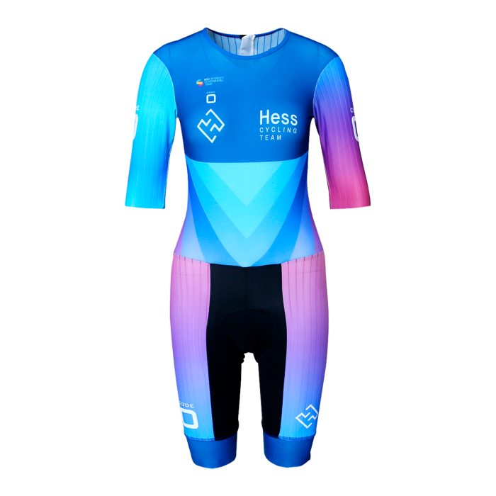 TRACK CYCLING Trisuit kurzarm Damenschnitt