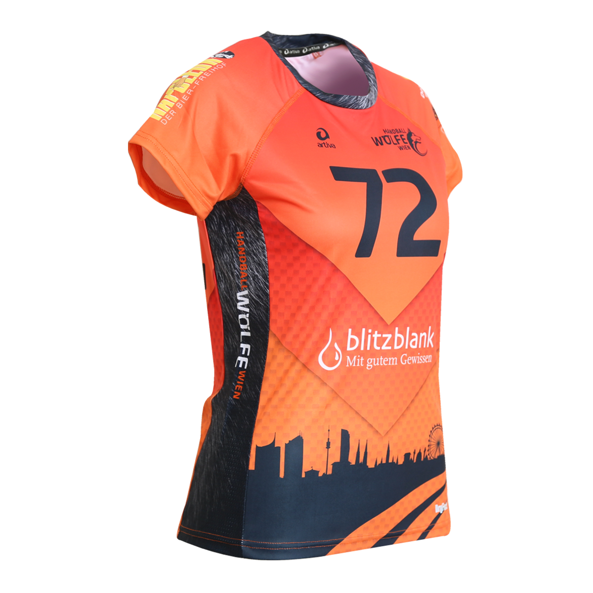 Handball-Wolfe-Wien-handballshirt-orange-women-72-side