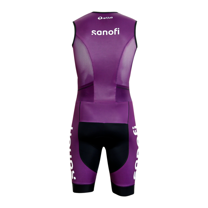 Cycling Trisuit sleeveless Herrenschnitt