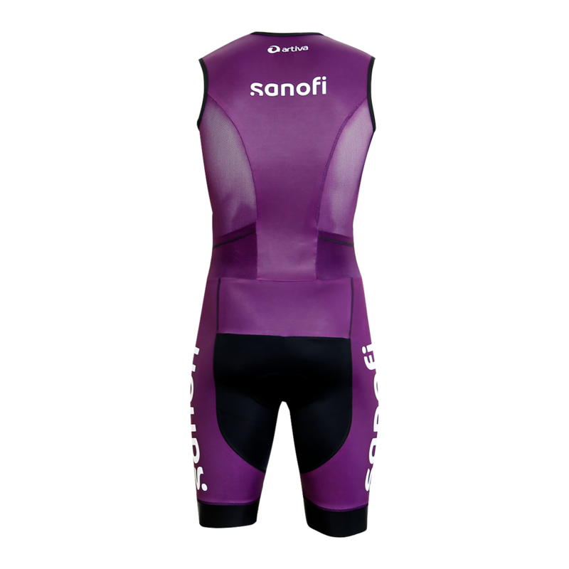 Cycling Trisuit sleeveless Herrenschnitt