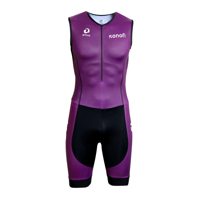 Cycling Trisuit sleeveless men's cut