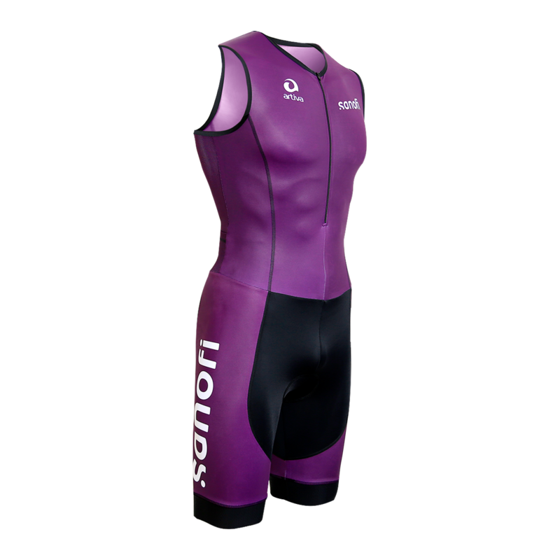 Cycling Trisuit sleeveless Herrenschnitt