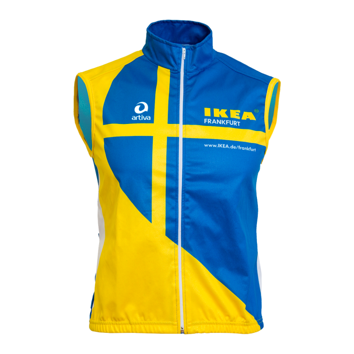 Cycling Windstopper vest men's cut