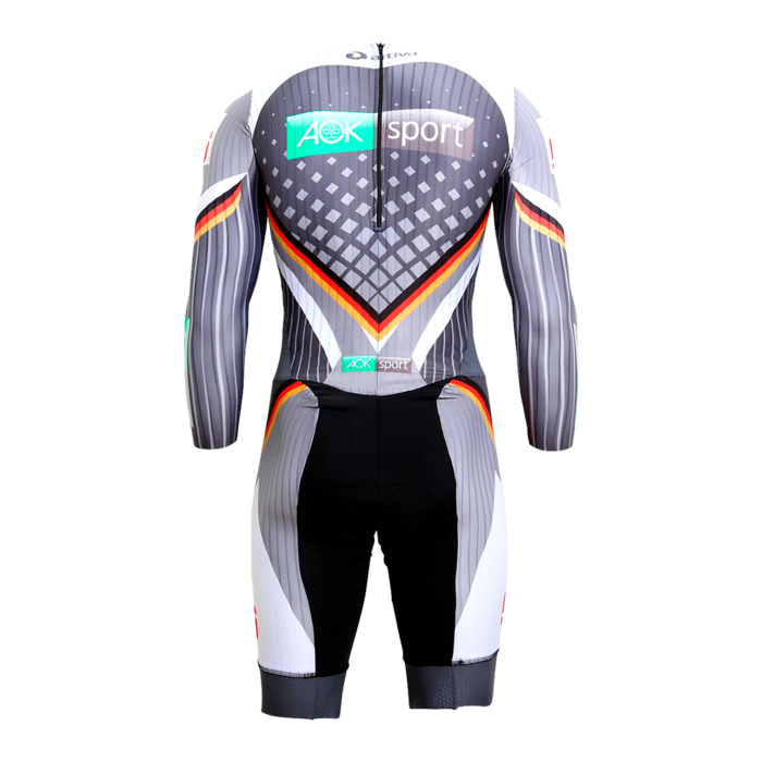 Track Cycling Trisuit Longsleeve Herrenschnitt