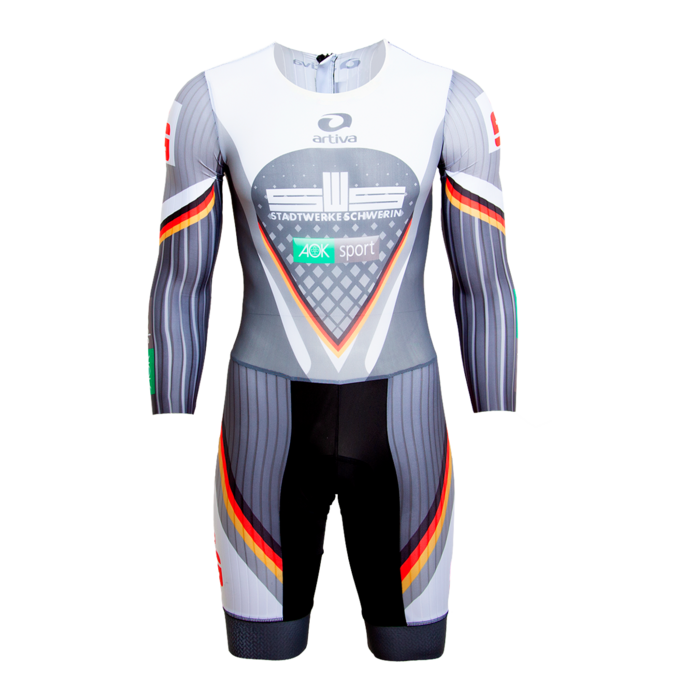 Track Cycling Trisuit longsleeve men's cut
