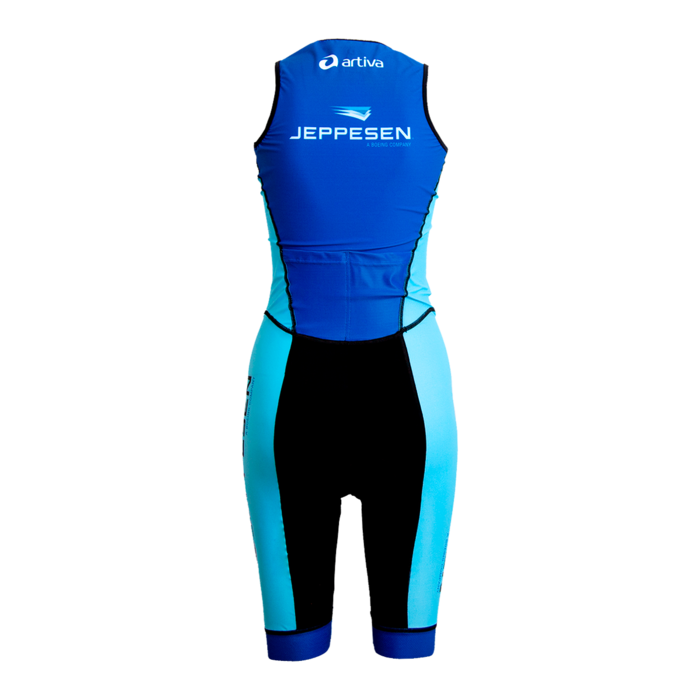Cycling Trisuit sleeveless women's cut