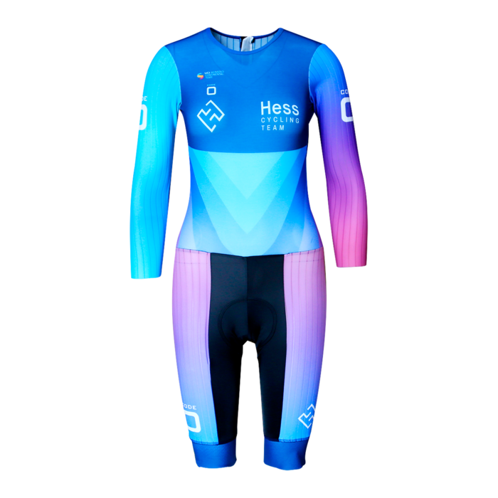 Track Cycling Trisuit longsleeve women's cut