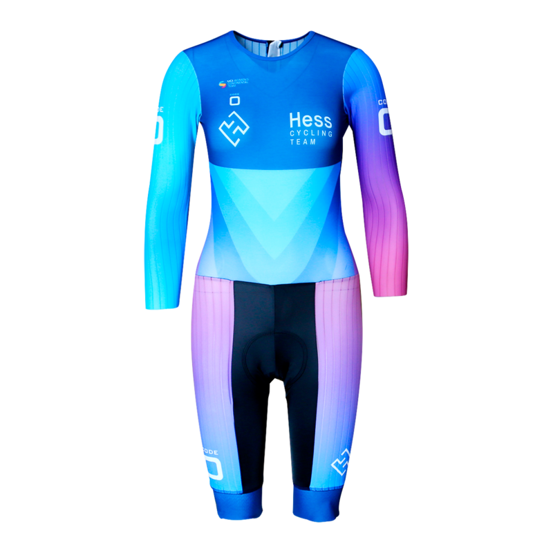 Track Cycling Trisuit longsleeve women's cut