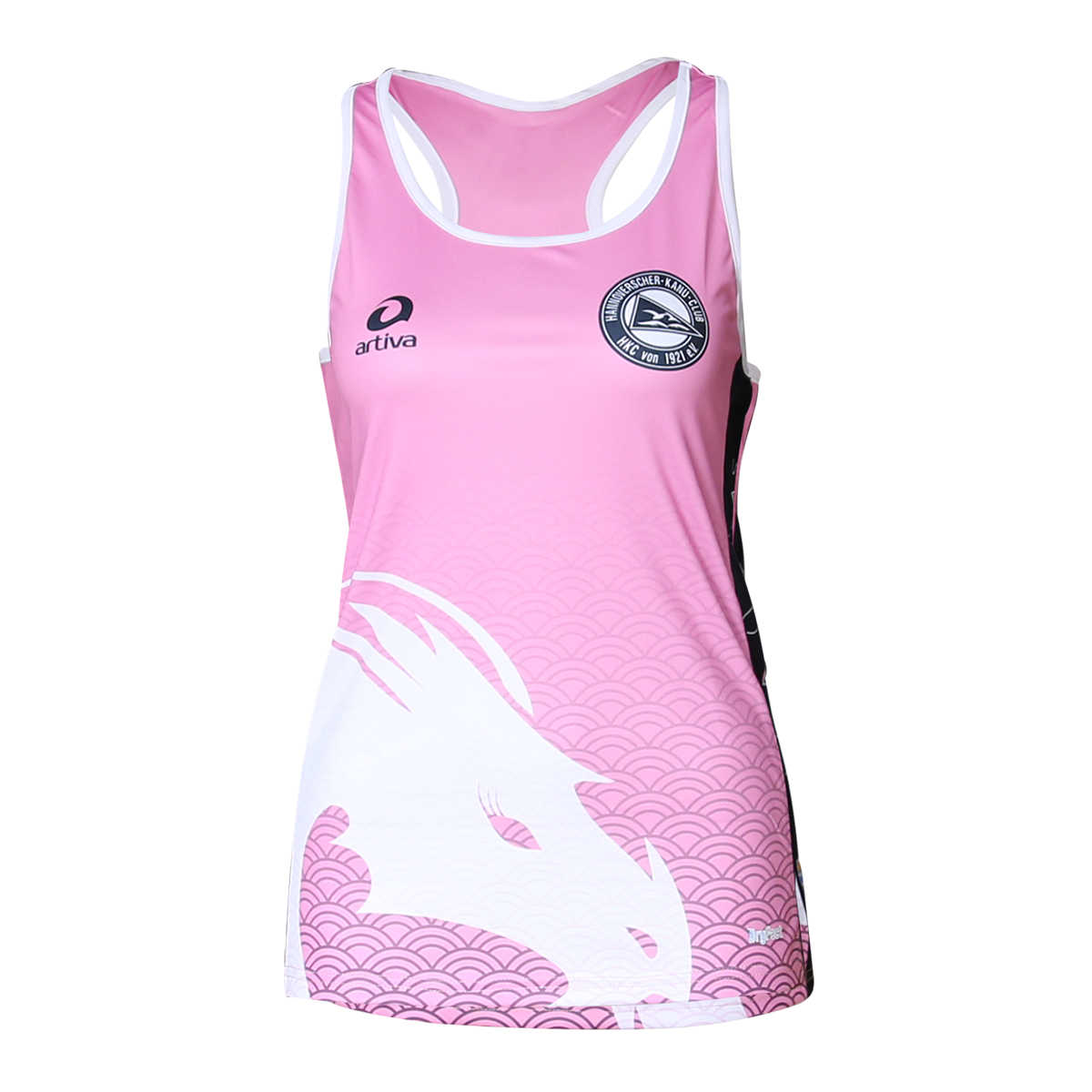 Pink-lemon racerback-women-front