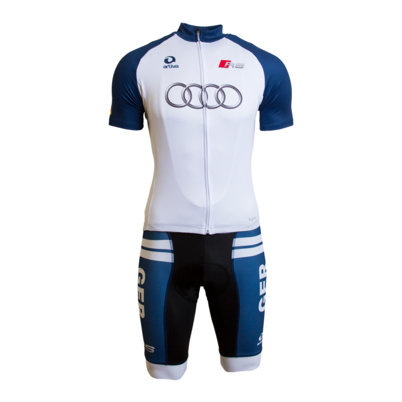 AUDI cycling pro shirt set with bib