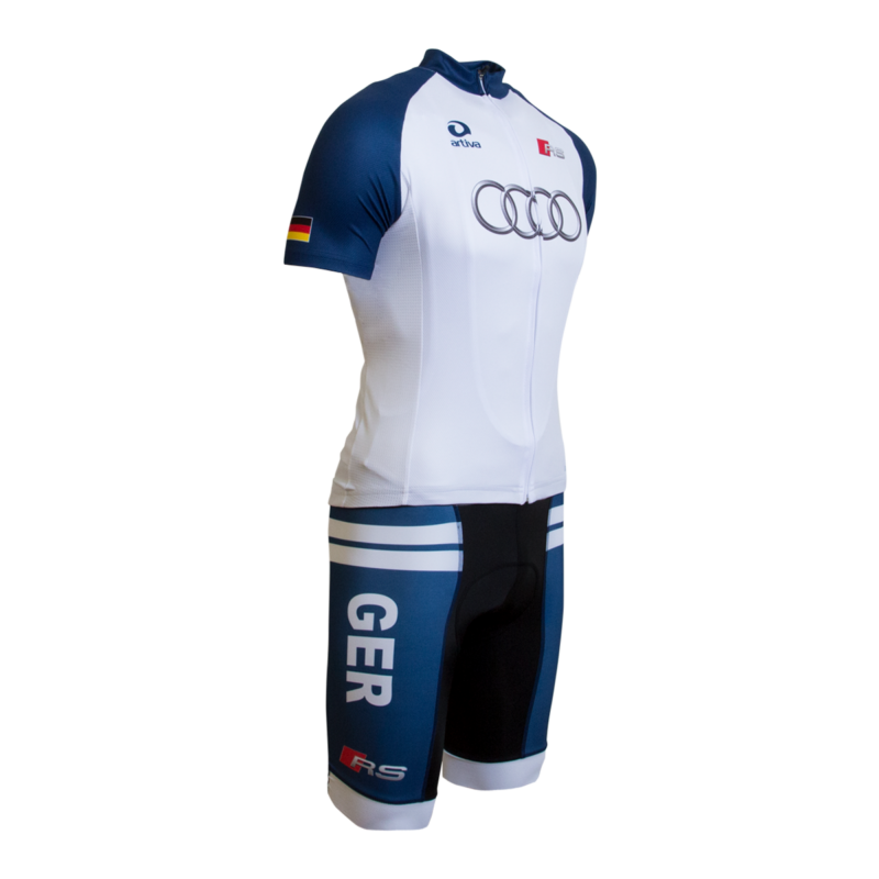 AUDI cycling pro shirt set with bib