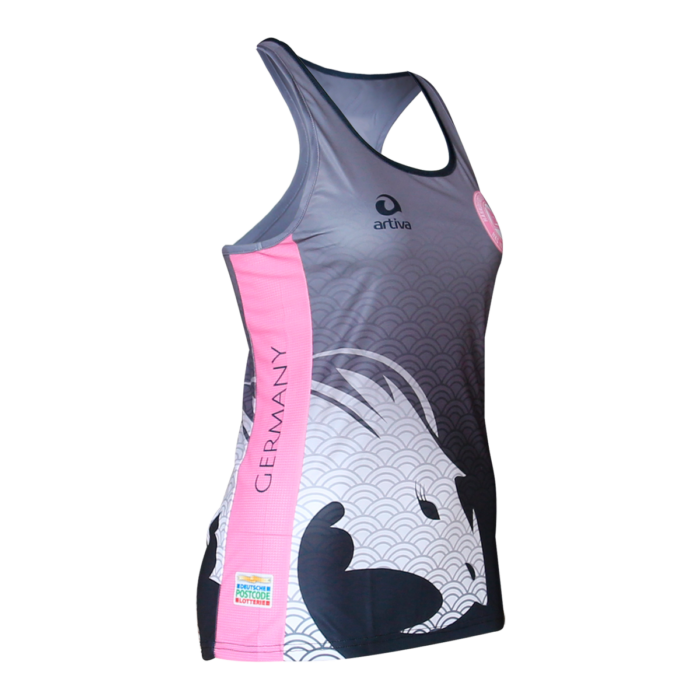 Pink lemons running shirt