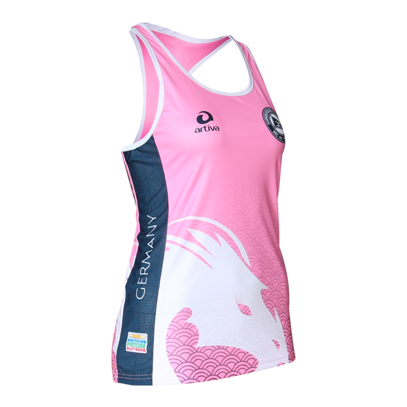 Pink lemons running shirt