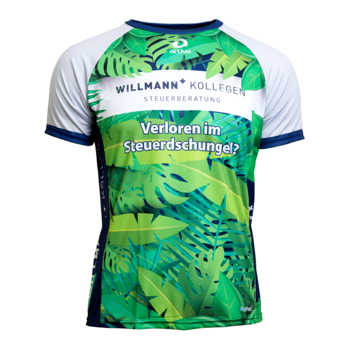 Willmann and colleagues running shirt