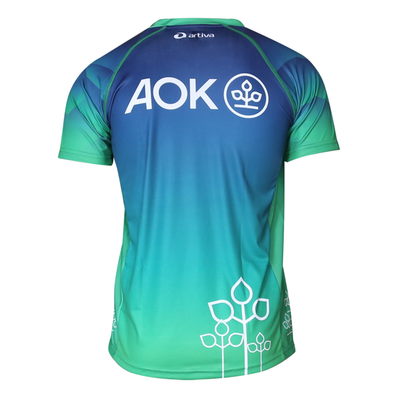 Harmonische All-Over-Print Laufshirts mit Stil im Firmen-CI