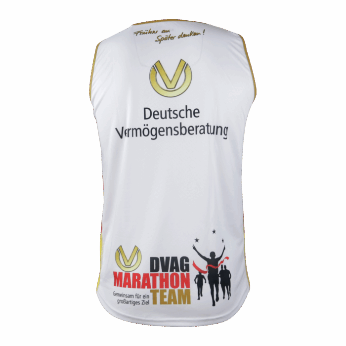 Dynamischer Racerback – Das Highlight-Top in Weiß mit Schwarz-Rot-Gelb – Bild 4