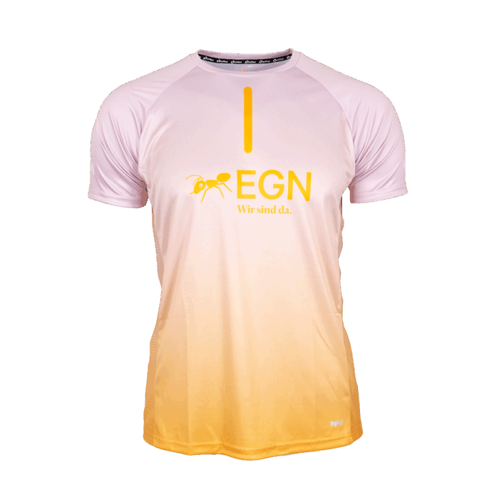 Vertikaler Farbverlauf – Das Full-Gradient Laufshirt